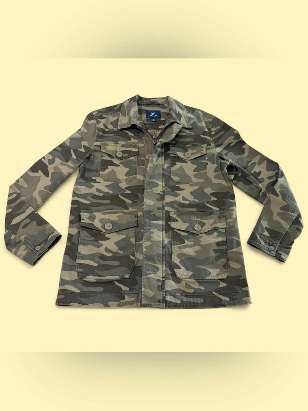 George Men's Olive Green Camo Field Jacket.